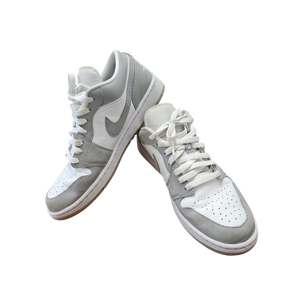 Nike Air Jordan 1 Low Wolf Grey DC0774-105 White Gray Mens Size 11 Shoes